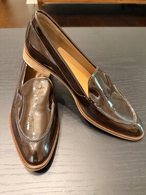 Everlane Italian Patent Loafers - Chocolate Brown - 9.5